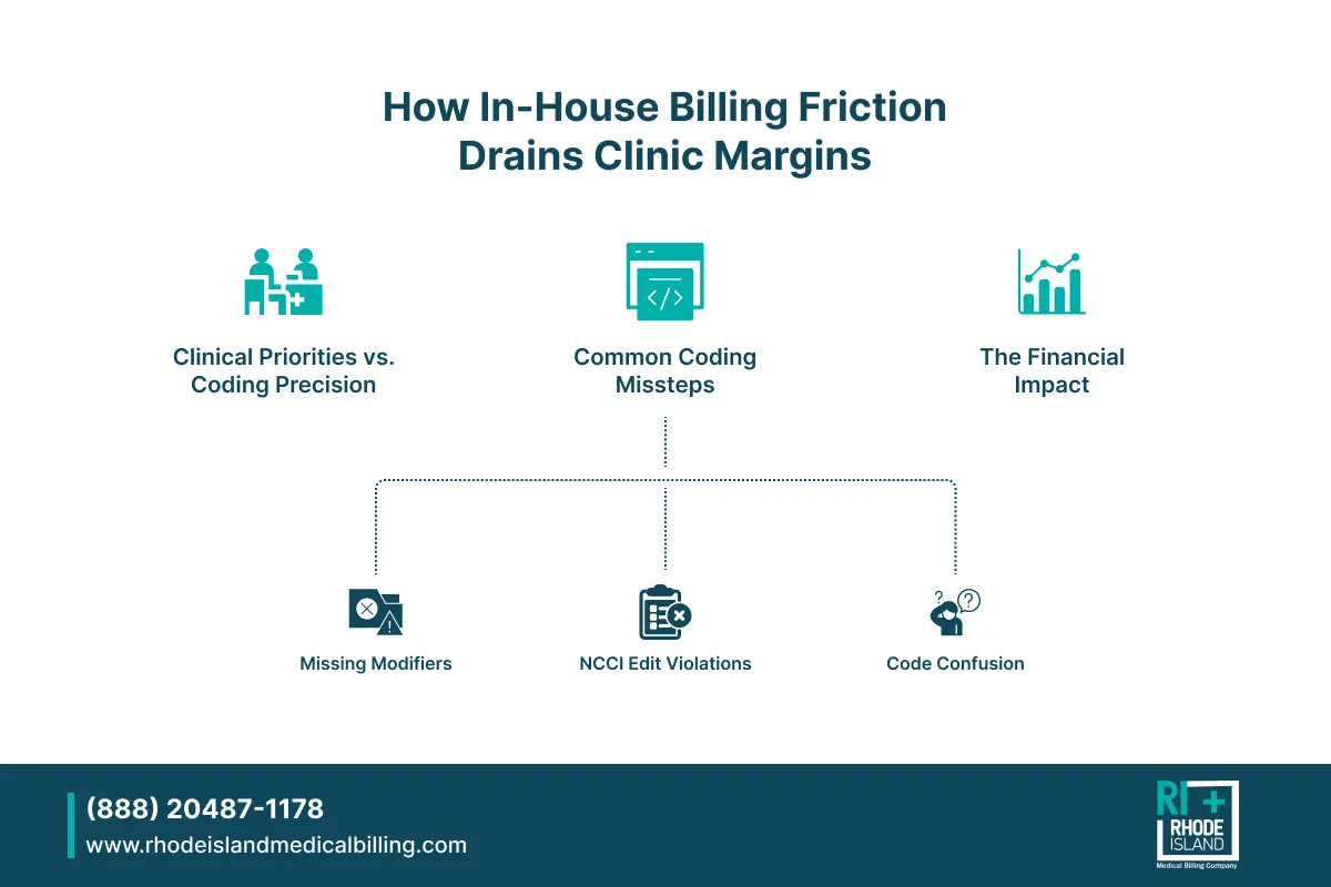 How In-House Billing Friction Drains Clinic Margins